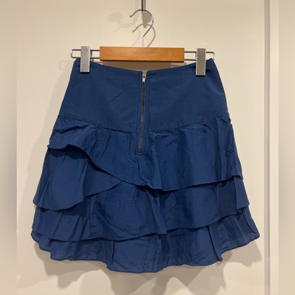 Talula Navy Layered Mini Skirt